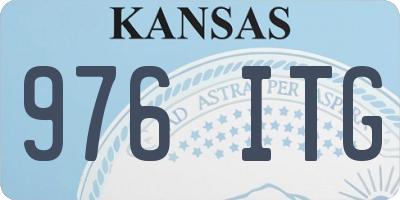 KS license plate 976ITG
