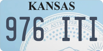 KS license plate 976ITI