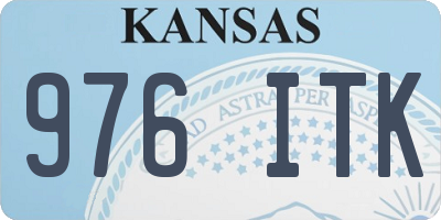 KS license plate 976ITK