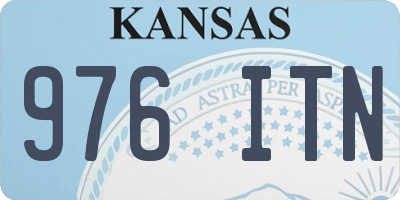 KS license plate 976ITN