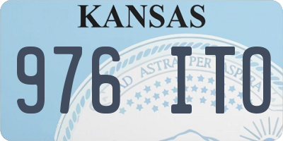 KS license plate 976ITO