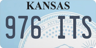 KS license plate 976ITS