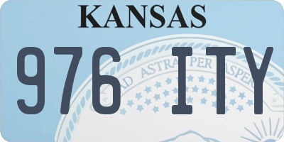 KS license plate 976ITY