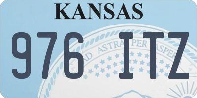 KS license plate 976ITZ