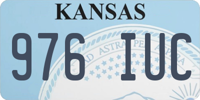 KS license plate 976IUC