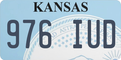 KS license plate 976IUD