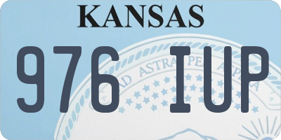 KS license plate 976IUP