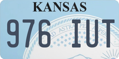 KS license plate 976IUT