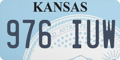 KS license plate 976IUW