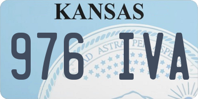 KS license plate 976IVA