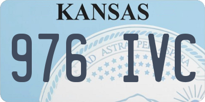 KS license plate 976IVC