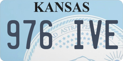 KS license plate 976IVE
