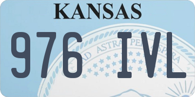 KS license plate 976IVL