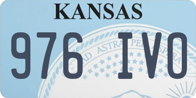 KS license plate 976IVO