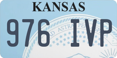 KS license plate 976IVP