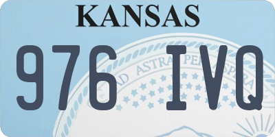 KS license plate 976IVQ