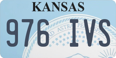 KS license plate 976IVS