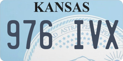 KS license plate 976IVX