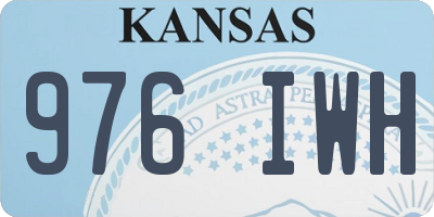 KS license plate 976IWH