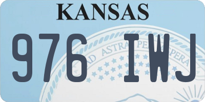 KS license plate 976IWJ
