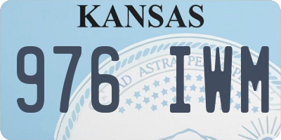 KS license plate 976IWM
