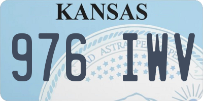 KS license plate 976IWV