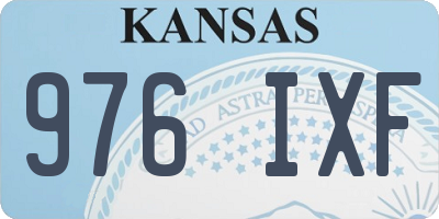 KS license plate 976IXF