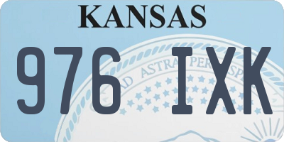 KS license plate 976IXK