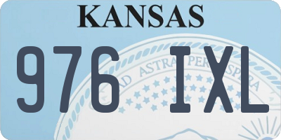 KS license plate 976IXL