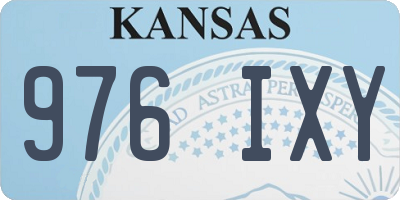 KS license plate 976IXY