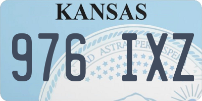 KS license plate 976IXZ