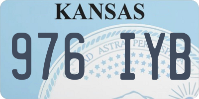 KS license plate 976IYB
