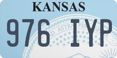 KS license plate 976IYP