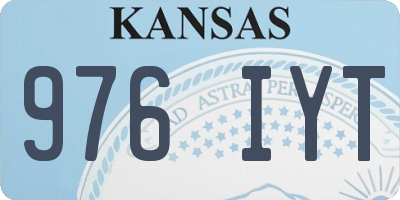 KS license plate 976IYT
