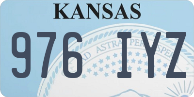 KS license plate 976IYZ