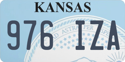 KS license plate 976IZA