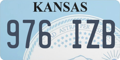 KS license plate 976IZB