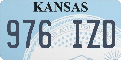 KS license plate 976IZD