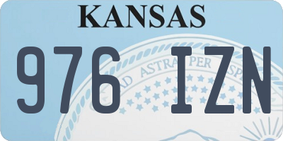 KS license plate 976IZN