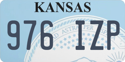 KS license plate 976IZP
