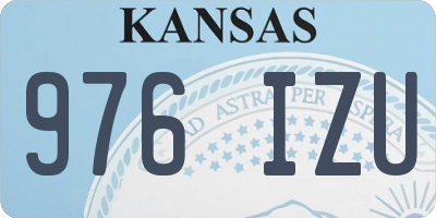 KS license plate 976IZU
