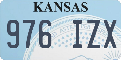 KS license plate 976IZX