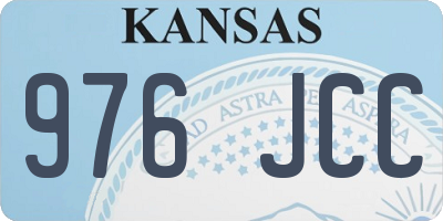 KS license plate 976JCC