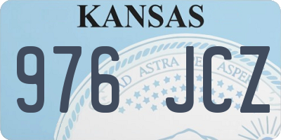 KS license plate 976JCZ