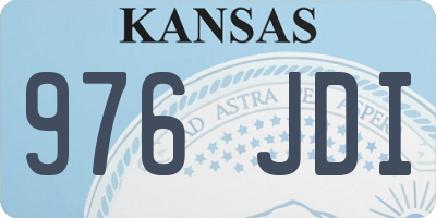 KS license plate 976JDI