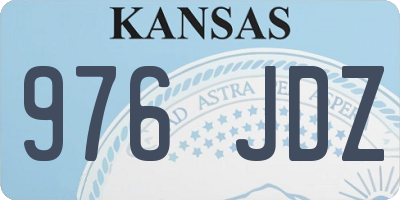 KS license plate 976JDZ