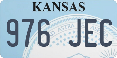 KS license plate 976JEC