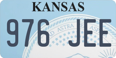 KS license plate 976JEE