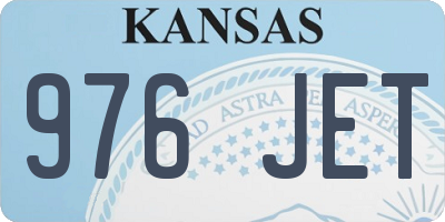 KS license plate 976JET