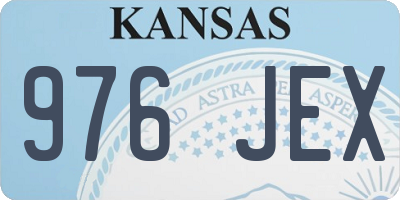 KS license plate 976JEX